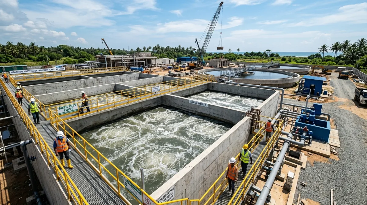 Biological Wastewater Treatment Plant Construction Sri Lanka